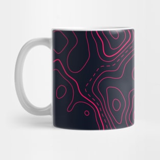 Topographic Map Pattern Mug